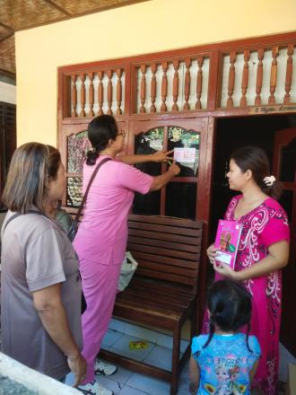 Kunjungan dan Pemeriksaan Rumah Ibu Hamil di Banjar Dinas Sari, Badung dan Alasharum.